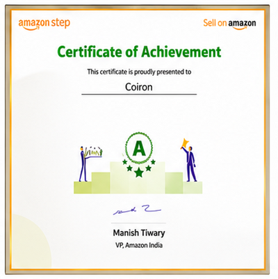 Amazon Step Certificate of Achievement