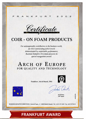 Arch of Europe Award for Quality and Technology