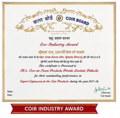 Coir Board Eco-Industry Award